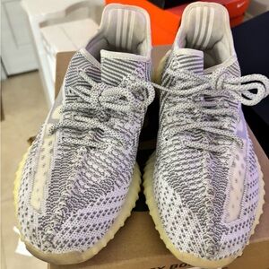 Yeezy Boost Sneakers in Gray and Cream